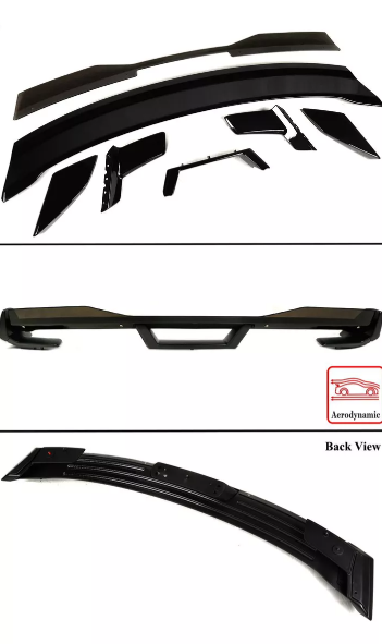 Spoiler Aleron Ford Mustang 2024 2025 Negro Brillante