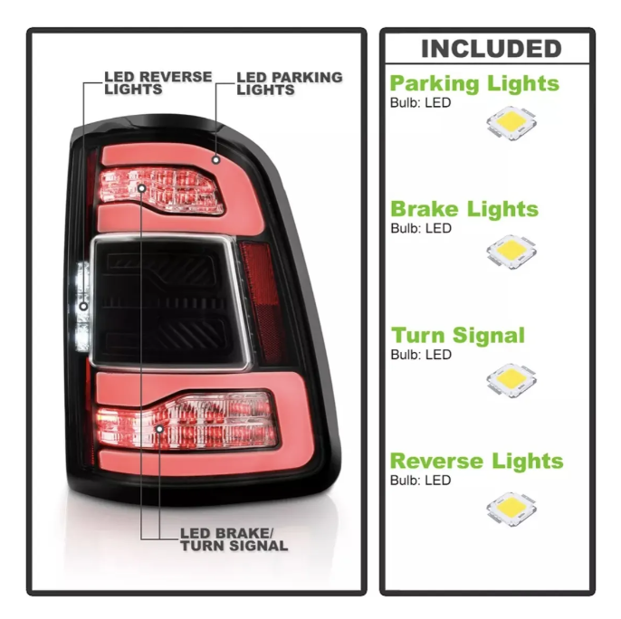 Calaveras Traseras Led Ram 1500 2019 2020 2021 A 2023