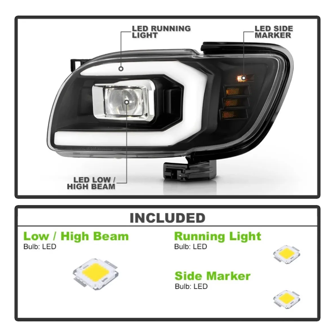 Faros Delanteros Led Toyota Tacoma 2001 2002 A 2004