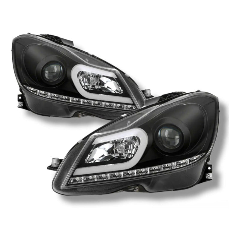 Led Drl Headlights Mercedes W204 2012 2013 2014
