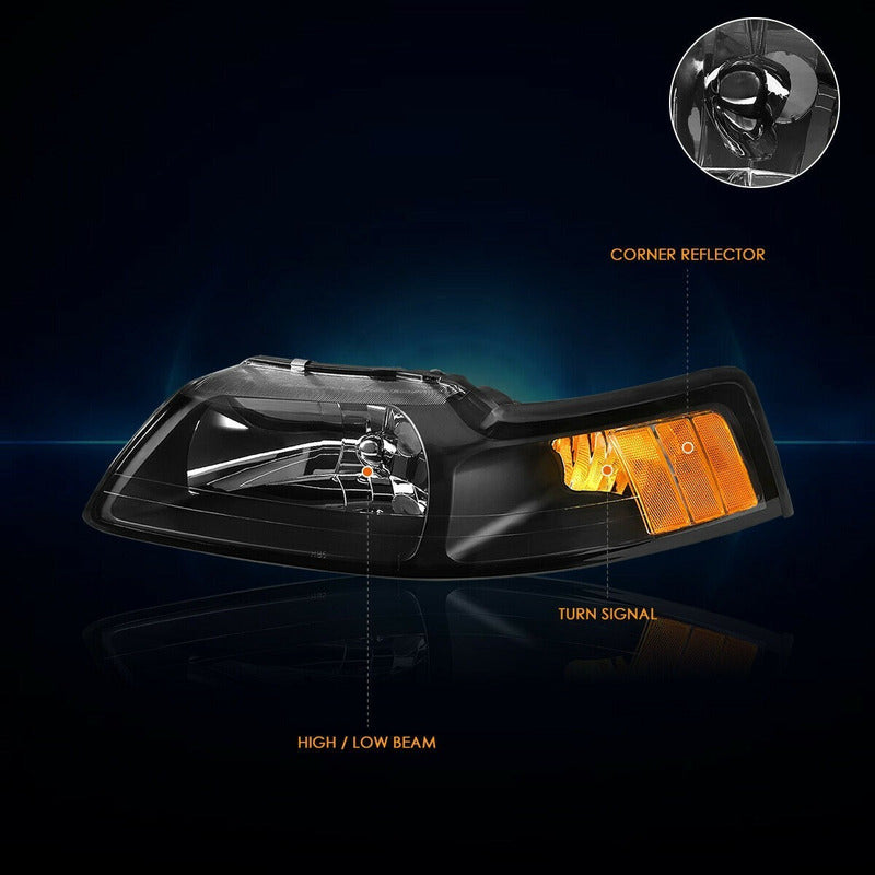 Faros Para Ford Mustang 99 2000 2001 2002 2003 2004