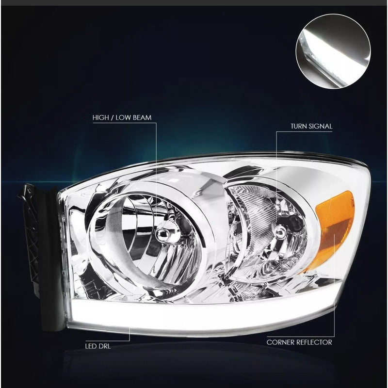 Faros Led Drl Dodge Ram 2006 2007 2008 2009