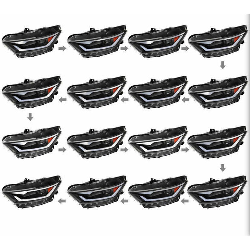 Led headlights Ford Mustang 2015 to 2017 Shelby Hid 2018 to 2020