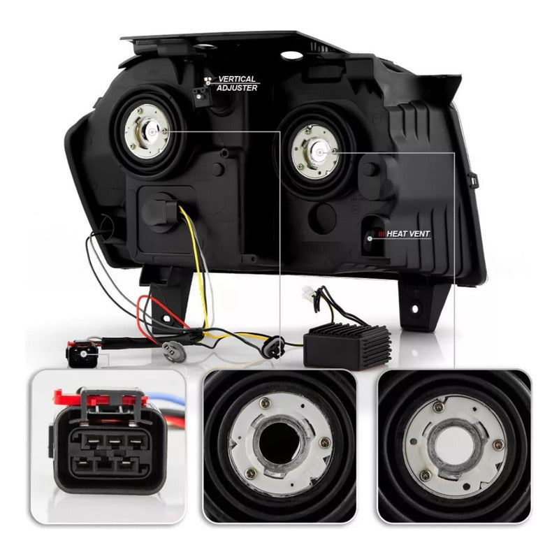 Faros Delanteros Led Jeep Gran Cherokee 2005 2006 2007