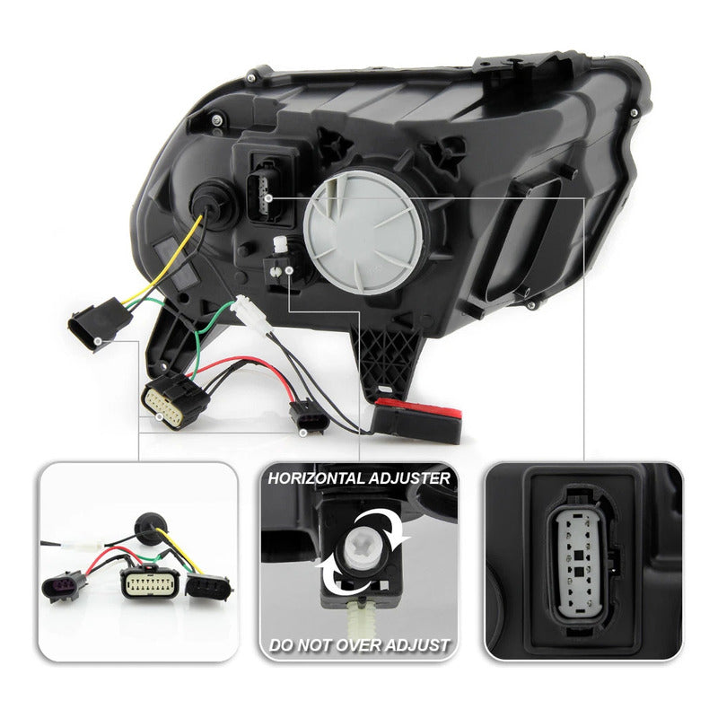 Faros Drl Led Ford Mustang 2010 2011 2012 2014 Par Ambos Lados