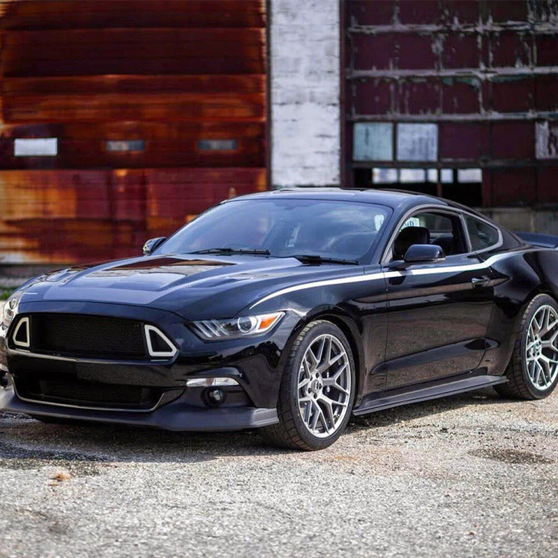 Parrilla Led Mustang 2015 2016 2017 Negro Mate