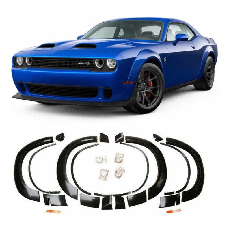 Cantoneras Wide Body Dodge Challenger 2015 2016 2017 A 2022 Negro