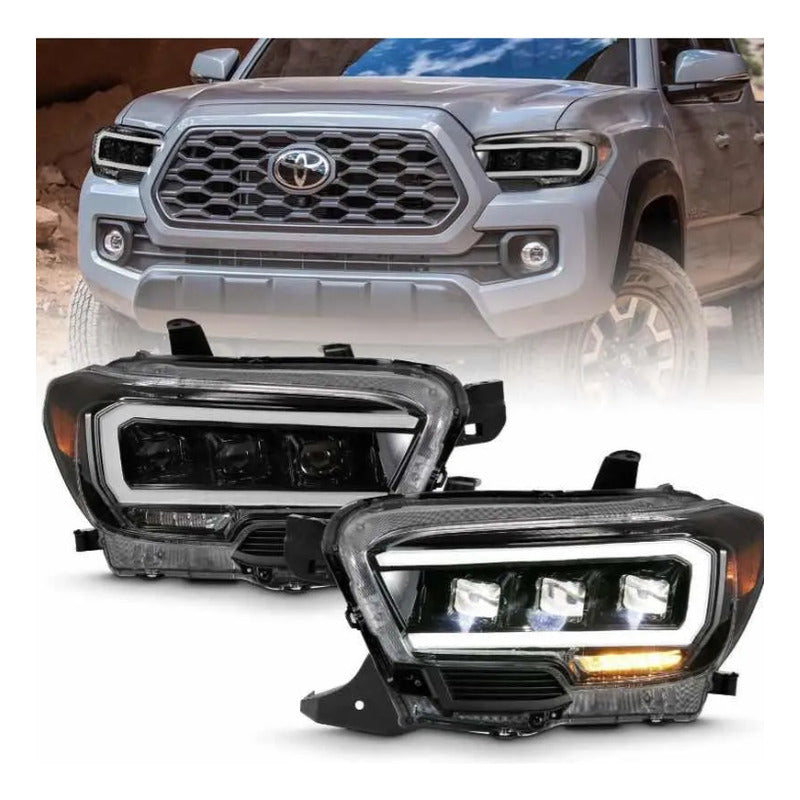 Faros Ultra Led Toyota Tacoma 2016 2017 2018 2019 A 2023 Ambos Lados