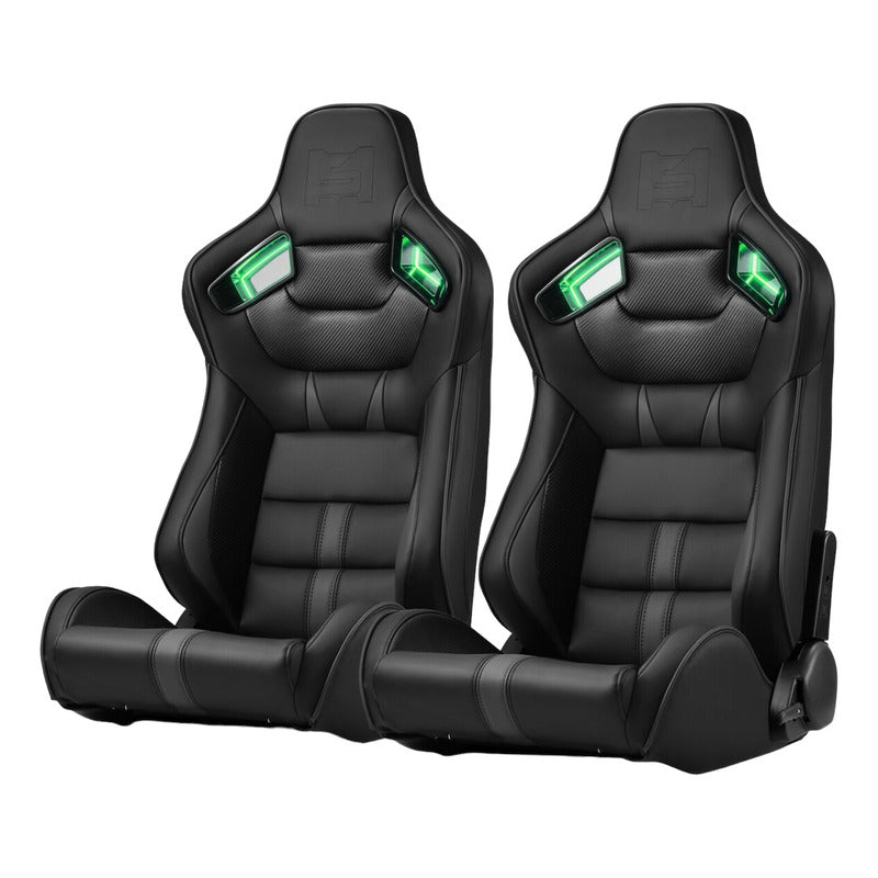 Universal Black Reclining Racing Seats