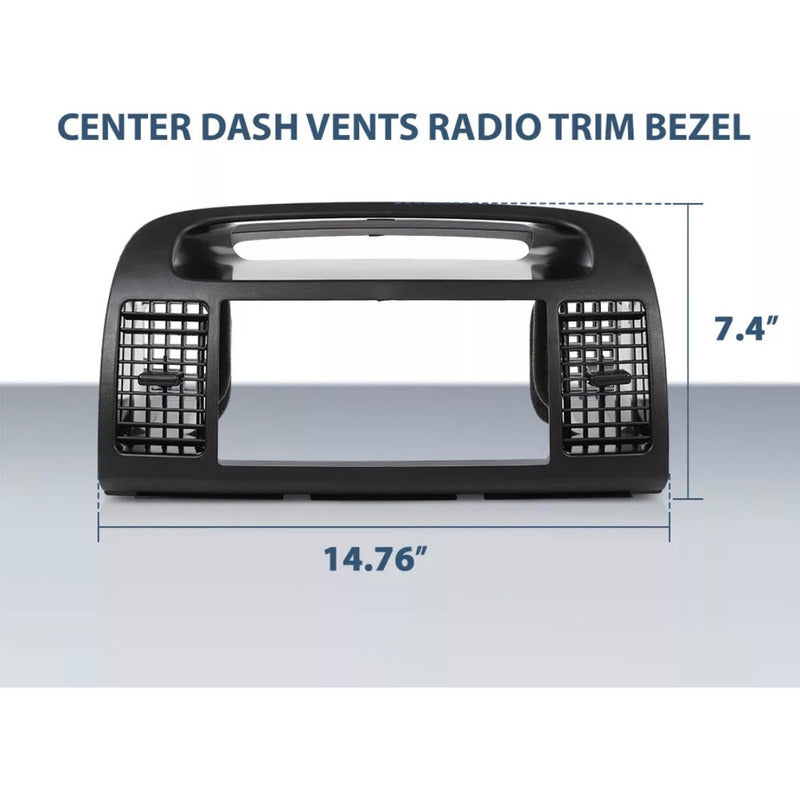 Bisel Central Para Radio Toyota Camry Negro 2002 A 2006