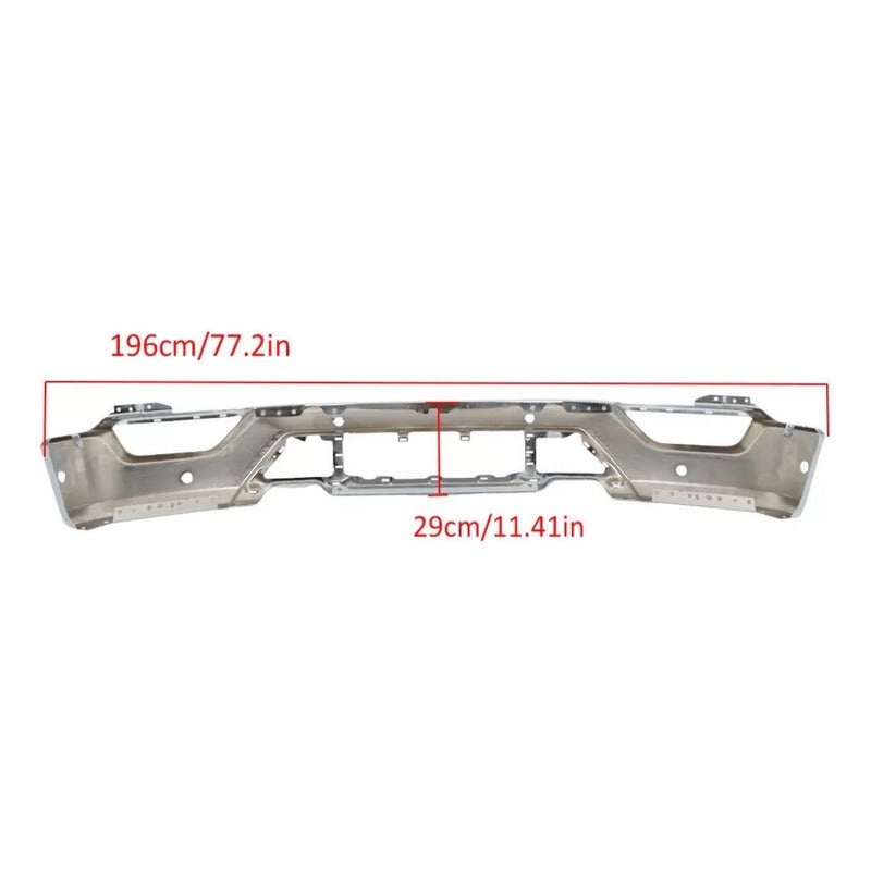 Defensa Delantera F-150 Lobo Cromada 2021 2022 2023