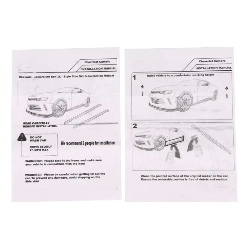 Estribos Laterales T6 Camaro Ss Y Rs 2016 2017 A 2020