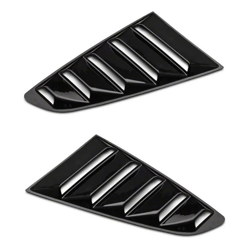 Louvers Laterales Mustang Negro Mate 2015 2016 2017 A 2023