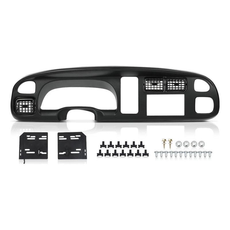 Bisel De Radio Doble Din Dodge Ram 1500 2500 1998 A 2002 Negro