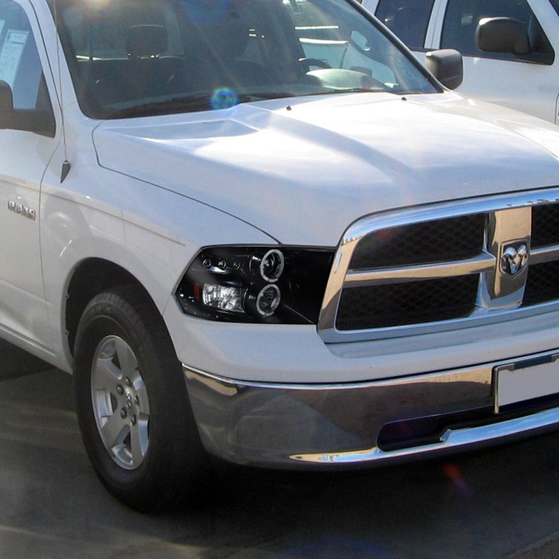 Faros Doble Halo Dodge Ram 1500 2009 2010 2011 2012 A 2018