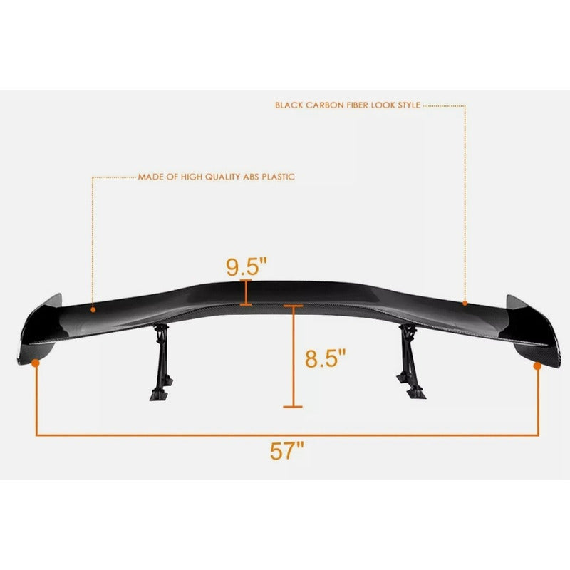 Universal GT Carbon Fiber Look Spoiler