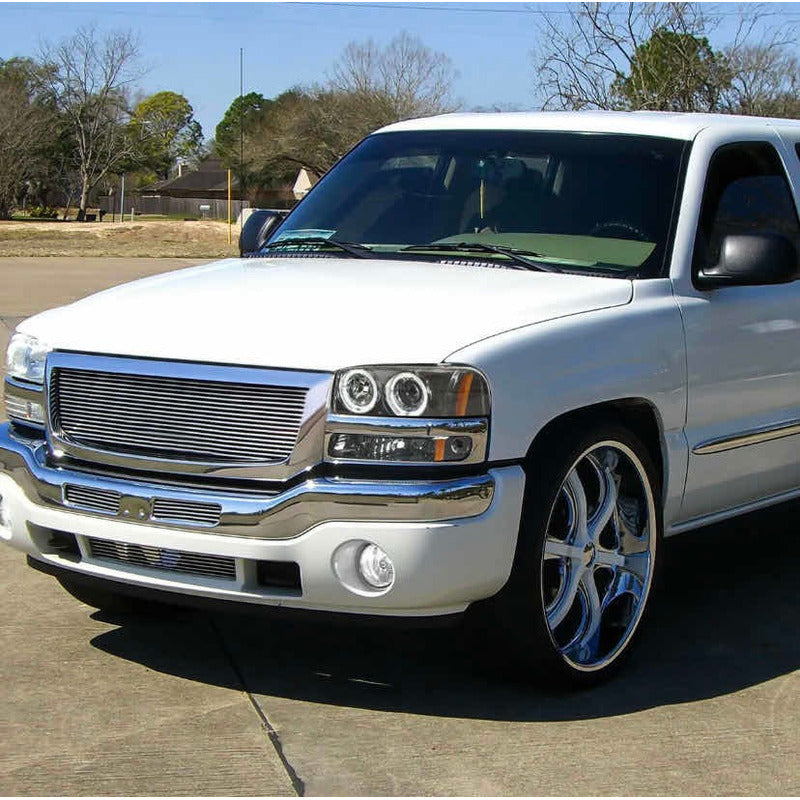 Halo Led Headlights GMC Sierra Yukon Led 1999 to 2007