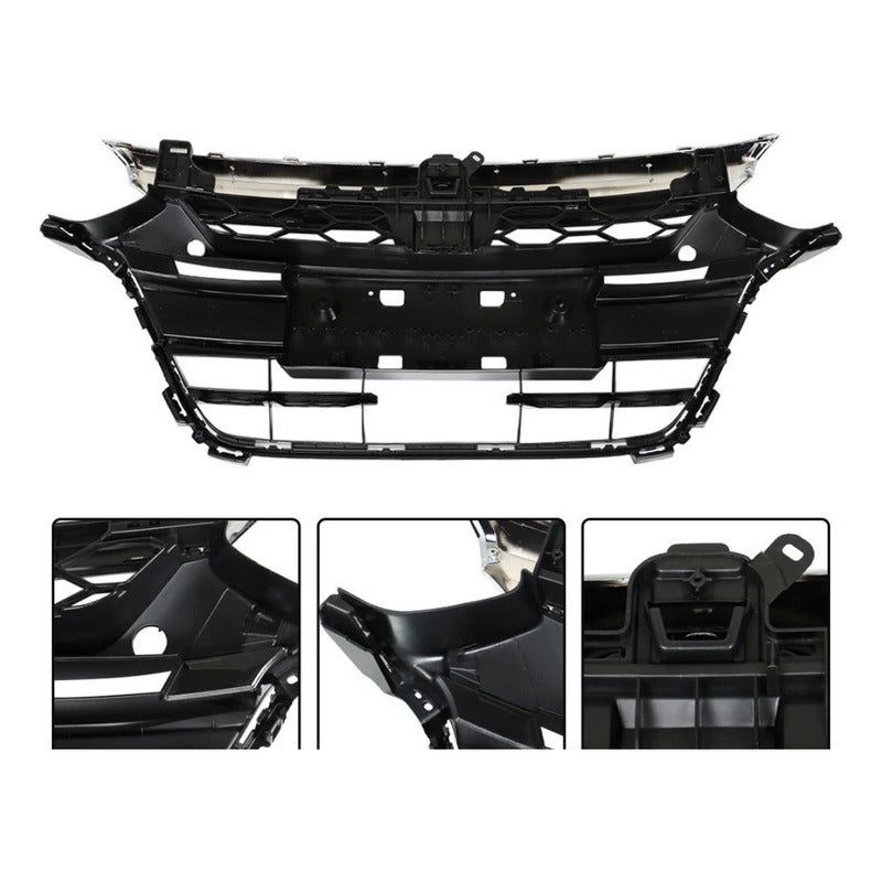 Parrilla Delantera Honda Accord Negro Cromo 2018 2019 Brillante