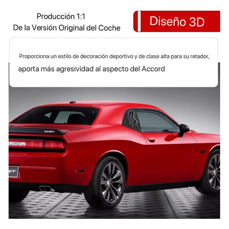 Louvers Laterales Dodge Challenger 2008 2009 2010 A 2023 Negro