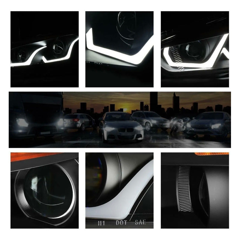 Faros Led Ford Focus Con Daño 2015 2016 2017 2018 Ambos Lados