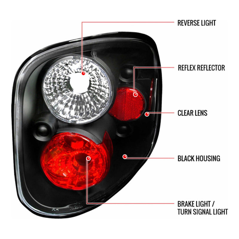 Calaveras Ford F-150 Lobo Caja Ranchera 1997 a 2004