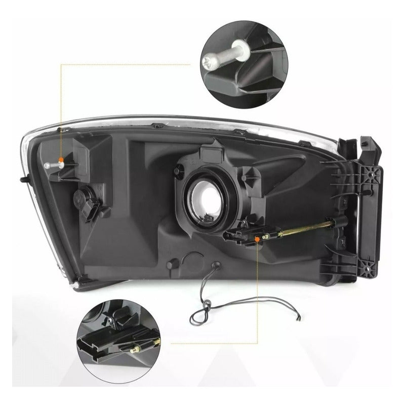 Faros Led Drl Dodge Ram 2006 2007 2008 2009