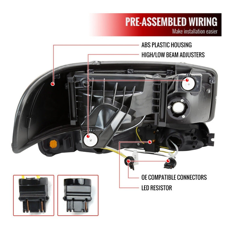 Faros Led Gmc Sierra Yukon/xl 99 2000 2001 2002 A 2007