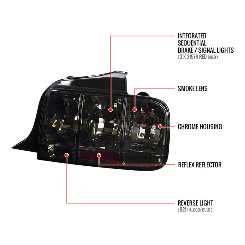 Sequential Skulls for Ford Mustang 2005 2006 2007 2009