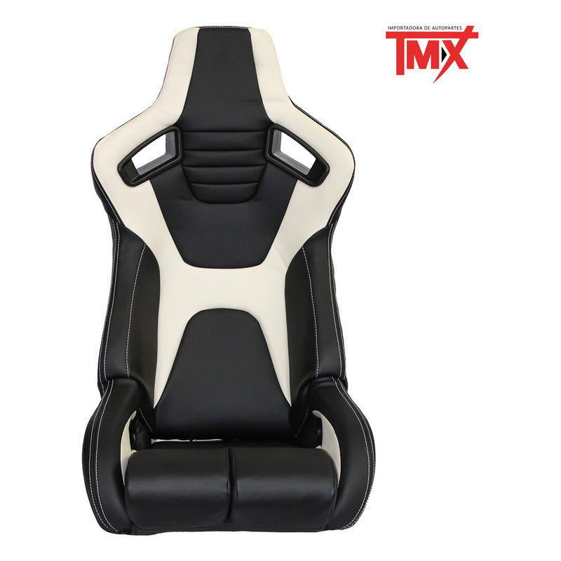Par De Asientos Estilo De Carreras Pvc Con Deslizador