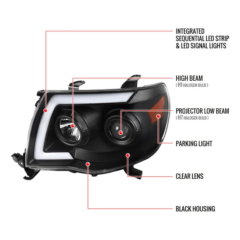 Faros Led Tacoma 2005 2006 2007 2008 A 2011 Secuencial