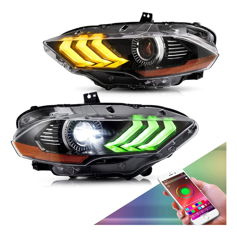 Faros Led Mustang Rgb 2018 2019 2020 2021 A 2023