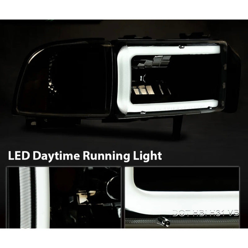 Faros Led Ram 1500 2500 3500 C/daño 1994 1995 1996 A 2002