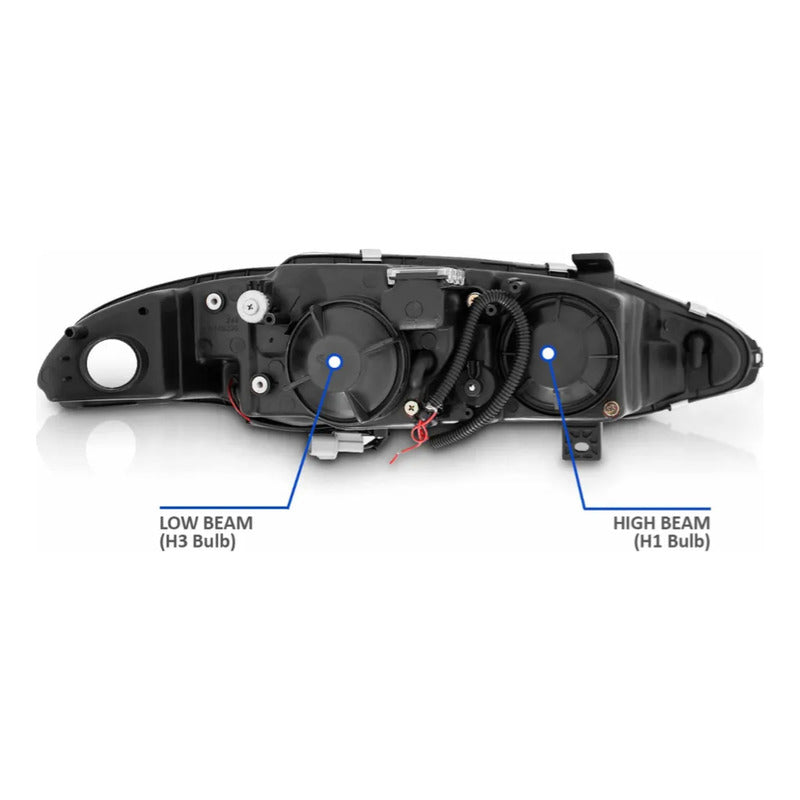 Par Faros Led Halo Mitsubishi Eclipse 1995 1996 Ambos Lados