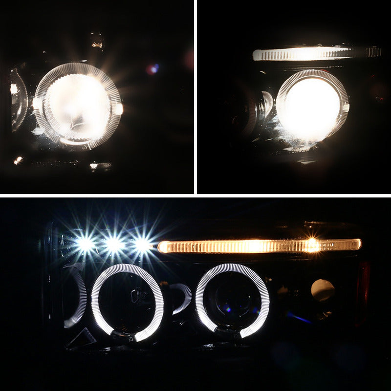 Faros Led Doble Halo Ram 1500 1994 1995 1996 1997 A 2001