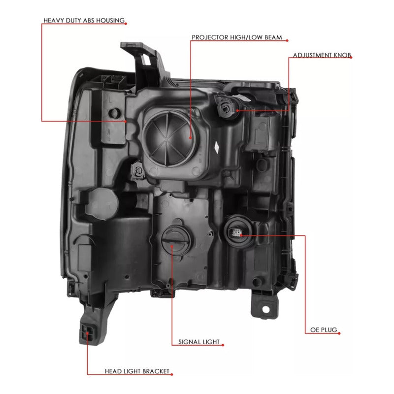 Faros Delanteros Silverado 1500 2015 2016 2017 Ambos Lados