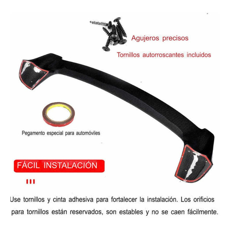 Spoiler Alerón Fibra De Carbono Mazda 3 Hatchback 2014-2019