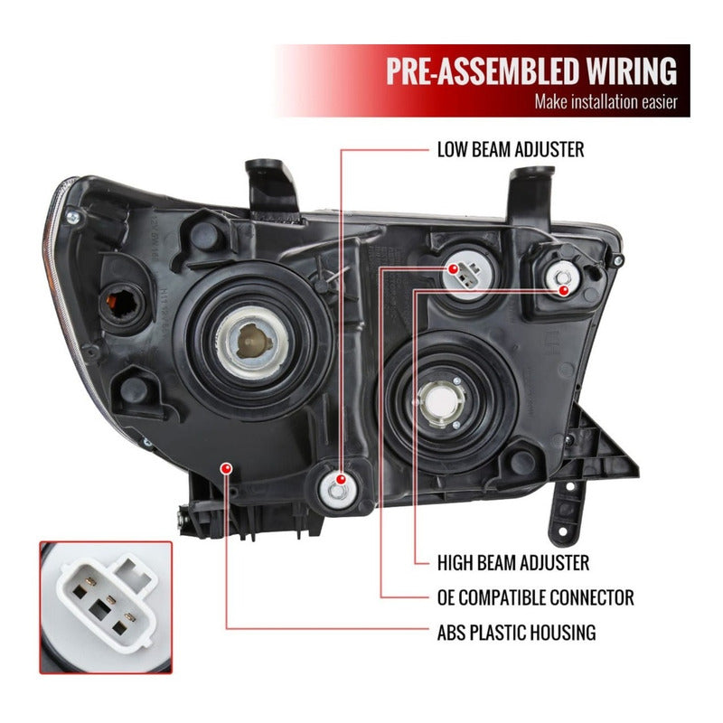 Faros Led Toyota Tundra Sequoia 2007 2008 2009 2010 A 2017