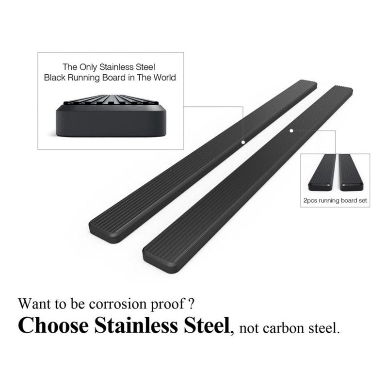 Estribos Laterales De Acero Toyota Tacoma 2024 2025 Negro