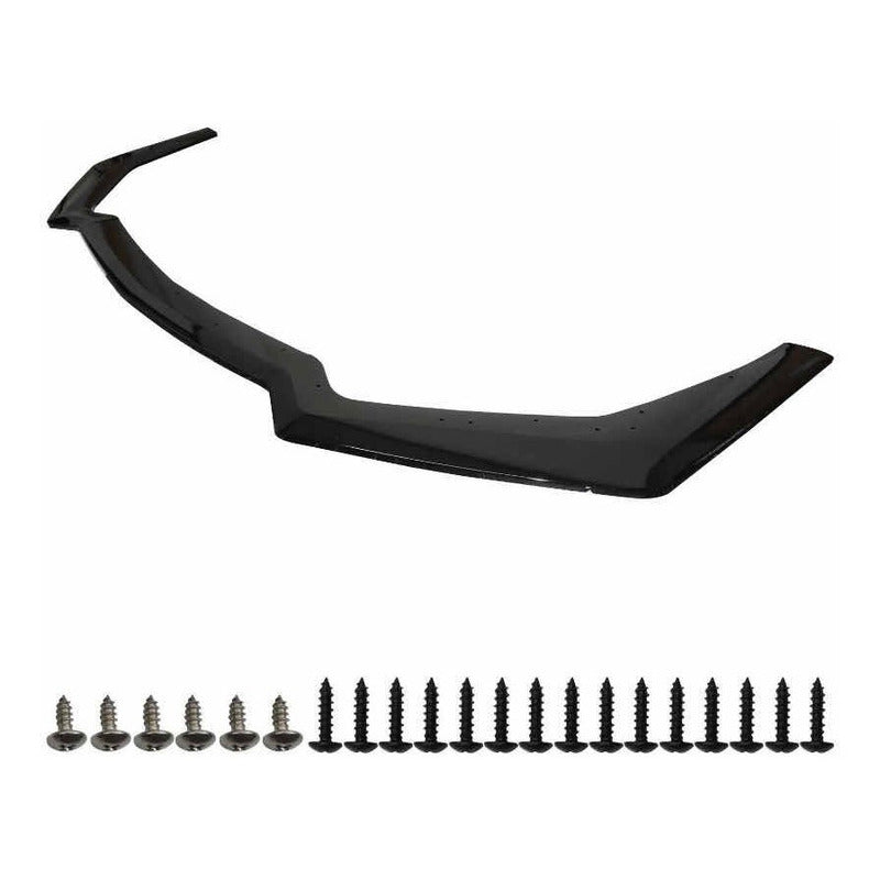 Lip Spoiler Frontal Negro Brillante Mustang Gt 2018-2020