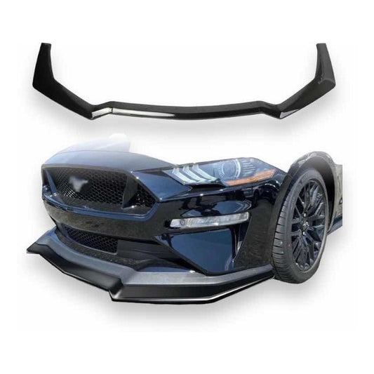 Lip Spoiler Negro Estilo Gt Mustang 2018 2019 2020
