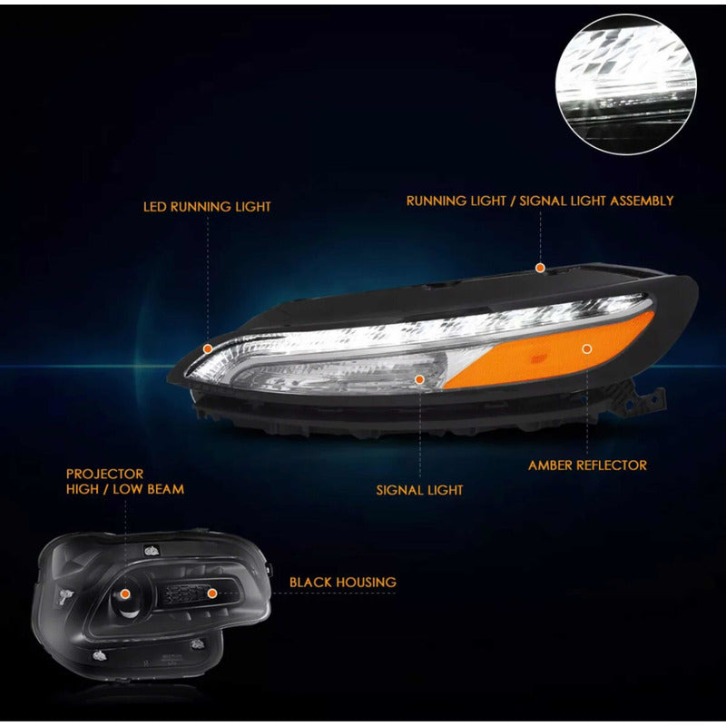 Par Faros Led Jeep Cherokee 2014 2015 2016 2017 2018