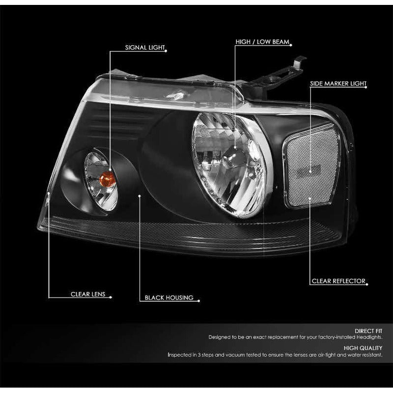Headlights Ford Lobo F-150 Lincoln Lt 2004 to 2008