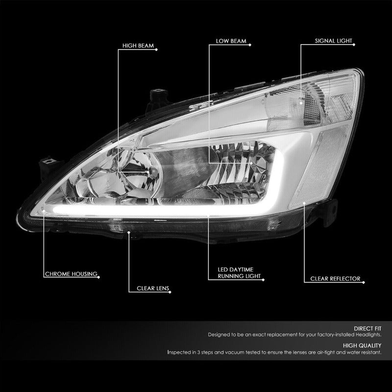 Led Headlights Drl Accord 2003 2004 2005 2006 2007