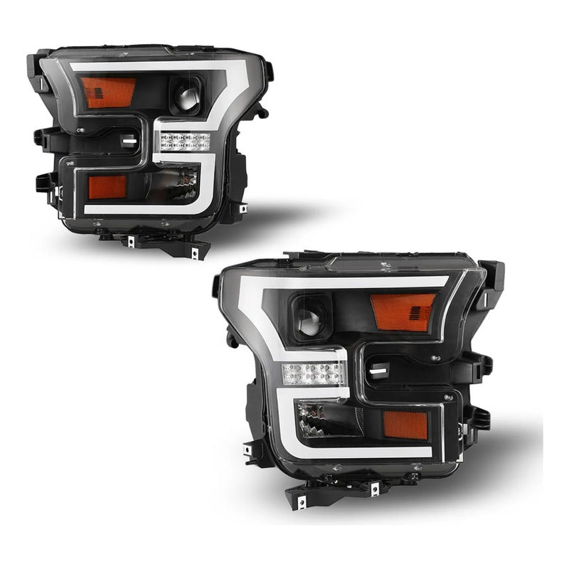 Faros Led Ford F-150 Lobo 2015 2016 2017 Izquierdo