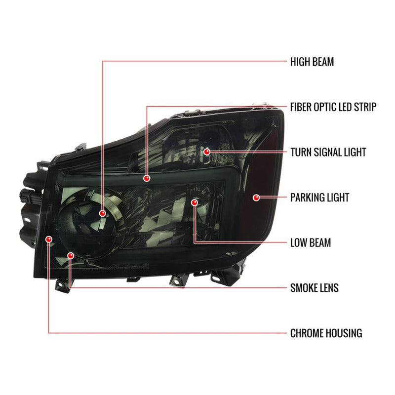 Faros Led Drl Nissan Titan 2004 a 2015 Armada 2004 a 2007