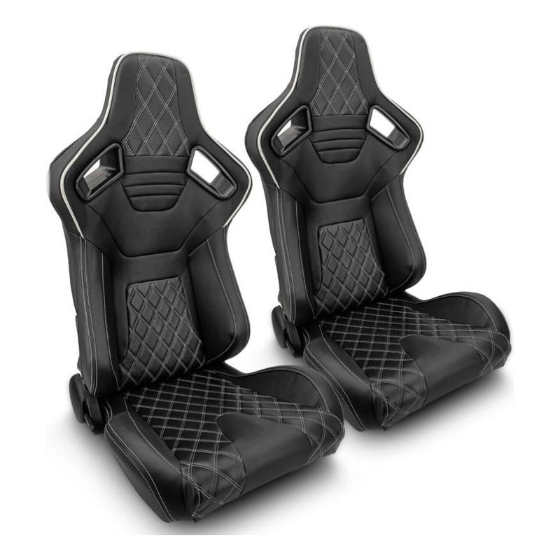 Universal Reclining Racing Seats with Adjustment Slider