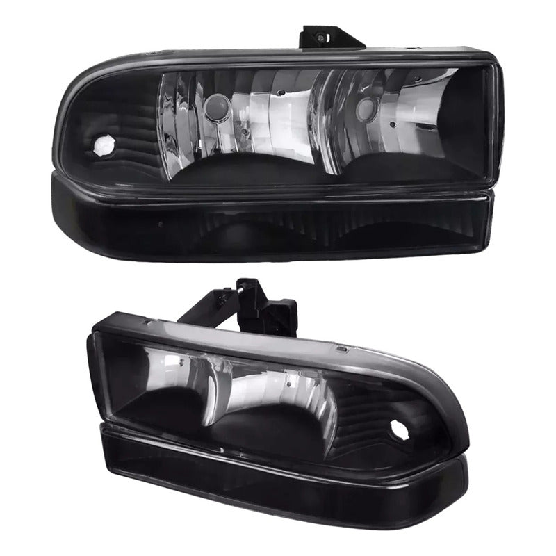 Par De Faros Chevrolet Gmc S10 Blazer 1998 1999 2000 A 2004 Izquierdo