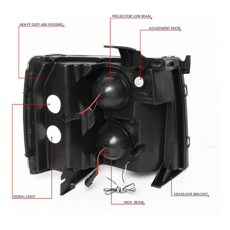 Chevrolet Silverado LED Headlights 2007 to 2014