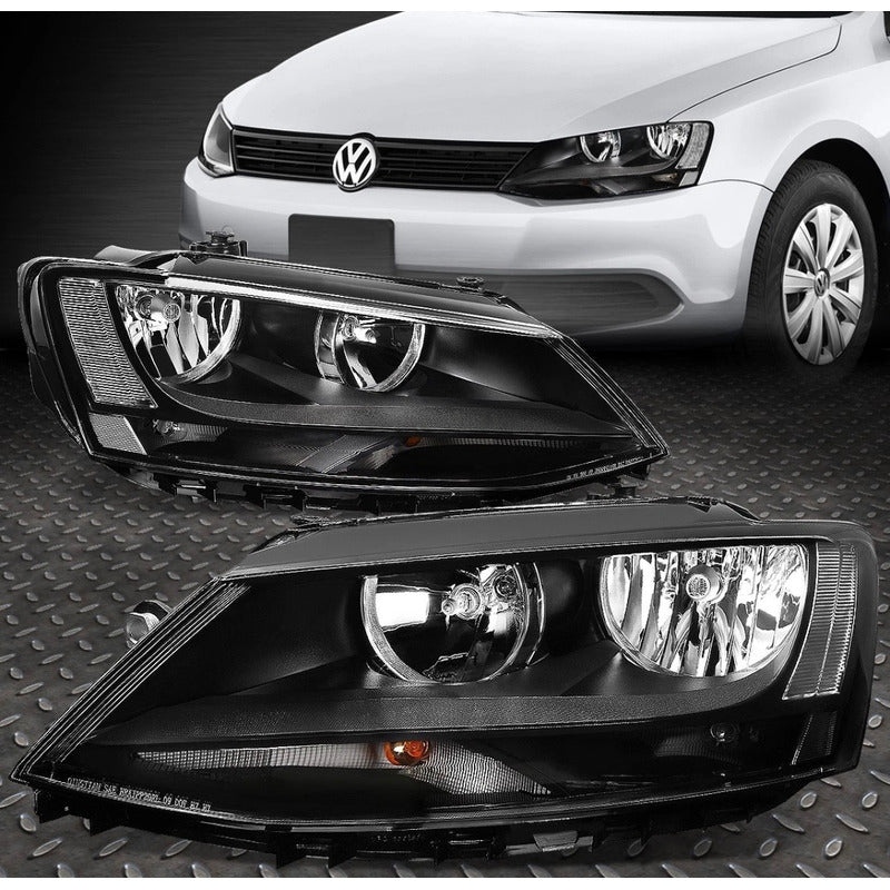 Faros Delanteros Vw Jetta Sedan 2011 2012 A 2018 Ambos Lados