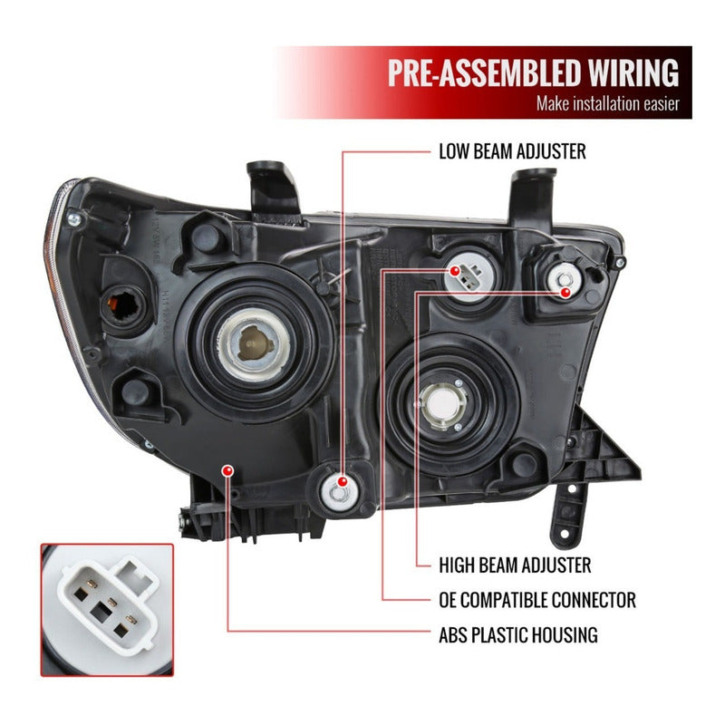 Faros Toyota Tundra 2007 2008 2009 2010 2011 A 2017